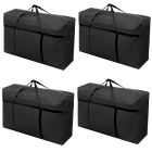 4x large home storage bag waterproof clothes quilt organizer for moving house luggage xmas christmas tree model#180 black