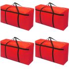 4x large home storage bag waterproof clothes quilt organizer for moving house luggage xmas christmas tree model#120 red