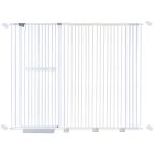 extra tall 150cm baby pet security gate metal safety guard tension pressure mounted for children dog kitten adjustable width range 175-185cm largest gap between bars 42mm model b442 white