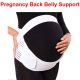 Maternity Pregnancy Back Belly Support Belt Comfortable Adjustable Band Abdominal Binder Black or White size L - XXL