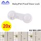 20pcs Kids Baby Pet Proof Safety Door Lock for Fridge Cupboard Cabinet Drawer Microwave