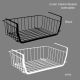 Closet /Kitchen Hanging Basket Under Cabinet Storage Box Organizer Shelf Rack White or black