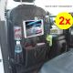 2x Large Car BackSeat Back Seat Organiser Travel Storage Bag with Ipad Holder