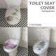 Universal Colorful Bathroom Toilet Seat Cover Lid Metal Hinges Plastic Multiple Pattern