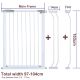 Height 103CM Adjustable 97-104CM Baby Pet Child Safety Security Gate Stair Barrier Door Auto Swing White