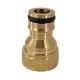 water hose adapter from bsp 15mm or 1/2 thread female to 12mm snap-on male