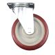 heavy duty plastic caster wheel solid hard plastic castor 5 inch swivel without brake lock single