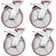 heavy duty metal caster wheel 8inch 20cm industrial castor swivel with lock/brake 4pcs