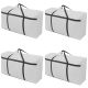 4x large home storage bag waterproof clothes quilt organizer for moving house luggage xmas christmas tree model#120 grey