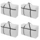 4x large home storage bag waterproof clothes quilt organizer for moving house luggage xmas christmas tree model#180 grey