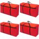 4x large home storage bag waterproof clothes quilt organizer for moving house luggage xmas christmas tree model#120 red