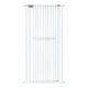 extra tall 150cm baby pet security gate metal safety guard tension pressure mounted for children dog kitten adjustable width range 76cm-82cm largest gap between bars 42mm model 150main
