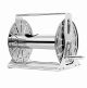 extra large manual stainless steel garden hose reel cart portable hose pipe holder storage carrier wall mount or stand alone no hose included size 31cm x 40cm x 36cm