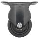 3inch low profile caster wheel industrial castor solid wide wheel fixed non-swivel for furniture trolley bench 250kg ea