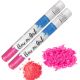 2pcs confettified holi powder smoke & confetti cannon launcher popper for gender reveal party 45cm l pink