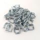 100x metal clips for heavy duty soft pe strap width 19mm for cargo strapping logistics transport packing warehouse packaging