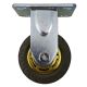single 4inch rubber caster wheel industrial castor solid ribbed tread tyre non swivel /fixed for flat or rough terrain 280kg ea