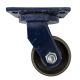 single 4inch heavy duty caster wheel industrial castor all metal heat resistant swivel without brake/lock for flat ground and high temperature 500kg ea overall height 156mm