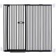 extra tall 150cm baby pet security gate metal safety guard tension pressure mounted for children dog kitten adjustable width range 145-155cm largest gap between bars 42mm model b43 black
