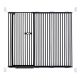 extra tall 150cm baby pet security gate metal safety guard tension pressure mounted for children dog kitten adjustable width range 165-175cm largest gap between bars 42mm model b441 black package content