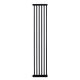 30cm wide extension panel black for extra tall 150cm baby pet security gate metal safety guard tension pressure mounted for children dog kitten