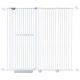 extra tall 150cm baby pet security gate metal safety guard tension pressure mounted for children dog kitten adjustable width range 145-155cm largest gap between bars 42mm model b43 white