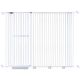 extra tall 150cm baby pet security gate metal safety guard tension pressure mounted for children dog kitten adjustable width range 175-185cm largest gap between bars 42mm model b442 white