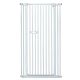 extra tall 150cm baby pet security gate metal safety guard tension pressure mounted for children dog kitten adjustable width range 75-85cm largest gap between bars 42mm model main white
