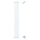20cm wide extension panel kit for extra tall 150cm baby pet security gate metal safety guard tension pressure mounted for children dog kitten white